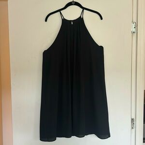 Everly black halter dress.